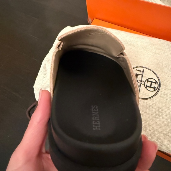 Brand new hermes go mule beige sable 38 - Picture 13 of 16